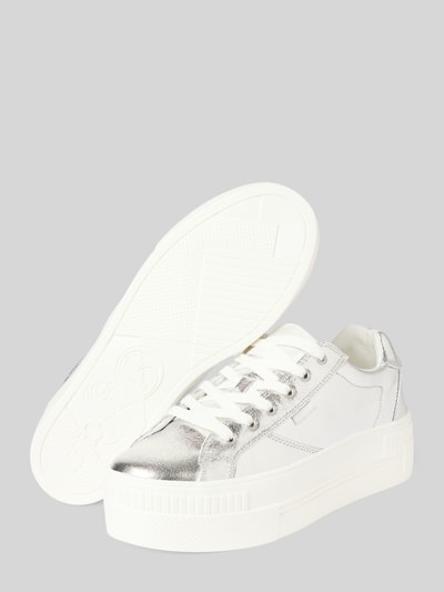 Peek & Cloppenburg BuffaloPlateau-Sneaker Mit Label-Details Modell 'PAIRED GLAM' In Silber
