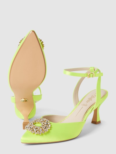 Peek & Cloppenburg BuffaloPumps Mit Zierstein-Applikation Modell 'VICTORIA ICE' In Neon Gelb