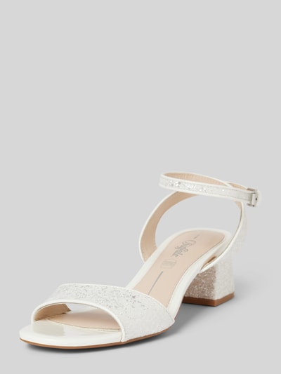 Peek & Cloppenburg BuffaloSandalette mit Blockabsatz Modell 'LUCY SHINE' in weiss