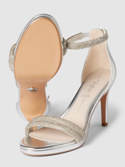 Peek & Cloppenburg BuffaloSandalette Mit Pfennigabsatz Modell 'SELMA' In Silber