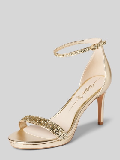 Peek & Cloppenburg BuffaloSandalette mit Ziersteinbesatz Modell 'MONERO' in gold