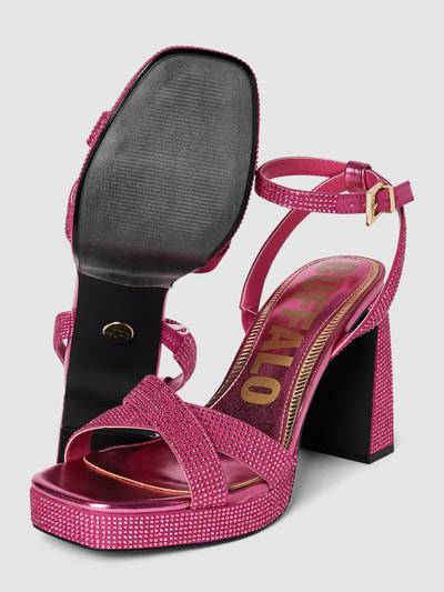 Peek & Cloppenburg BuffaloSandaletten Mit Ziersteinbesatz Modell 'CHERRY SPARK' In Pink