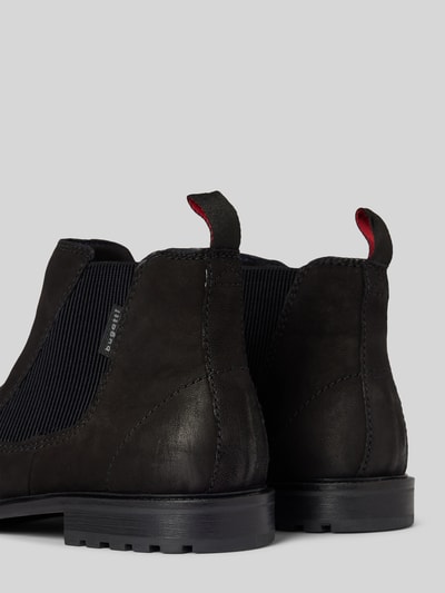 Peek & Cloppenburg BugattiChelsea Boots Aus Leder Mit Zugschlaufe Modell 'Bonifacio' In Black