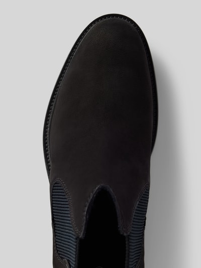 Peek & Cloppenburg BugattiChelsea Boots Aus Leder Mit Zugschlaufe Modell 'Bonifacio' In Black