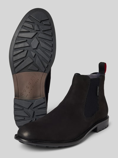 Peek & Cloppenburg BugattiChelsea Boots Aus Leder Mit Zugschlaufe Modell 'Bonifacio' In Black