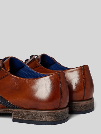 Peek & Cloppenburg BugattiDerby-Schuhe Aus Echtem Leder Modell 'Lero' In Cognac