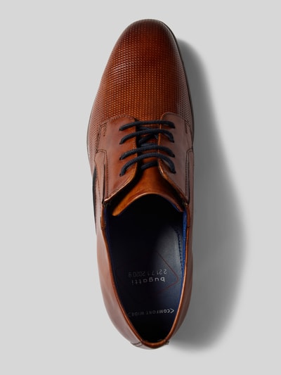 Peek & Cloppenburg BugattiDerby-Schuhe Aus Echtem Leder Modell 'Lero' In Cognac
