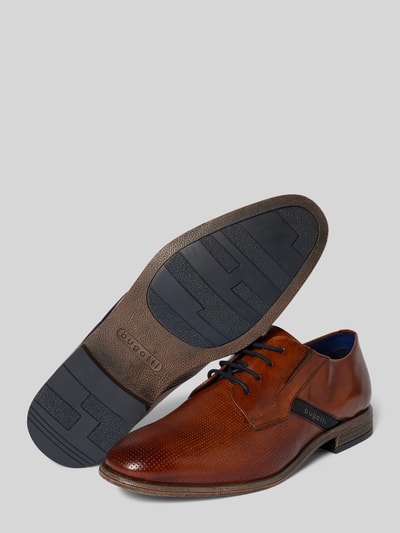 Peek & Cloppenburg BugattiDerby-Schuhe Aus Echtem Leder Modell 'Lero' In Cognac