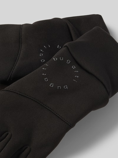 Peek & Cloppenburg BugattiHandschuhe Mit Label-Print In Black