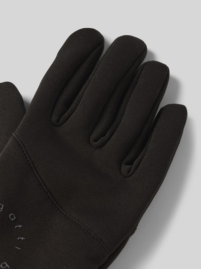 Peek & Cloppenburg BugattiHandschuhe Mit Label-Print In Black