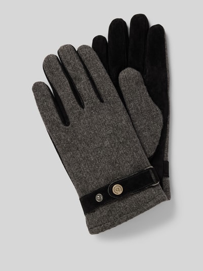 Peek & Cloppenburg bugattiHandschuhe mit verstellbarem Druckknopfriegel in anthrazit