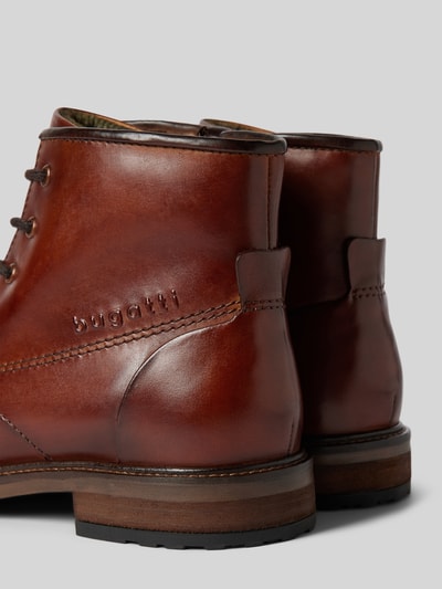 Peek & Cloppenburg BugattiLederboots Mit Label-Schriftzug Modell 'Marcello' In Cognac