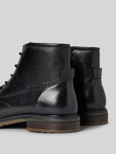 Peek & Cloppenburg BugattiLederboots Mit Label-Schriftzug Modell 'Marcello' In Black