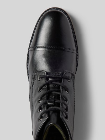 Peek & Cloppenburg BugattiLederboots Mit Label-Schriftzug Modell 'Marcello' In Black