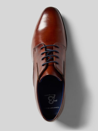 Peek & Cloppenburg BugattiLederderby Mit Label-Detail Modell 'Gapo' In Cognac