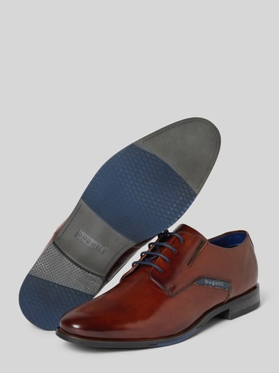 Peek & Cloppenburg BugattiLederderby Mit Label-Detail Modell 'Gapo' In Cognac