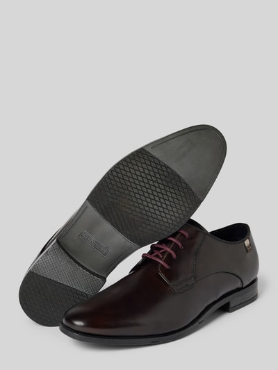 Peek & Cloppenburg BugattiLederderby Mit Label-Detail Modell 'Gapo' In Dunkelbraun