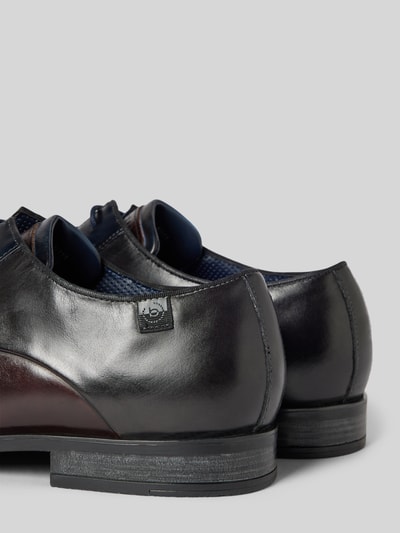 Peek & Cloppenburg BugattiLederderby Mit Label-Detail Modell 'Gapo' In Dunkelbraun