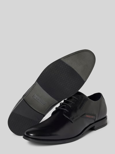 Peek & Cloppenburg BugattiLederderby Mit Label-Detail Modell 'Gapo' In Black