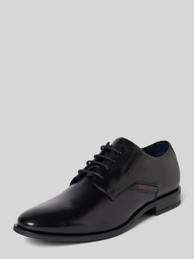 Peek & Cloppenburg bugattiLederderby mit Label-Detail Modell 'Gapo' in black
