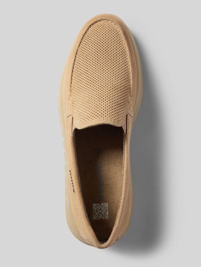 Peek & Cloppenburg BugattiLederloafer Mit Label-Detail Modell 'Fiero' In Beige