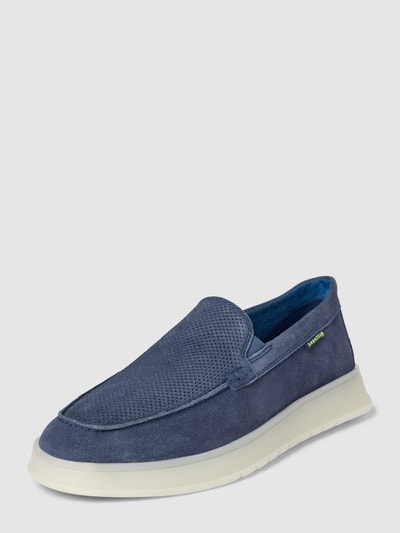 Peek & Cloppenburg bugattiLederloafer mit Label-Detail Modell 'Fiero' in marine