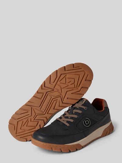 Peek & Cloppenburg BugattiLedersneaker Mit Label-Applikation Modell 'Irish' In Dunkelblau