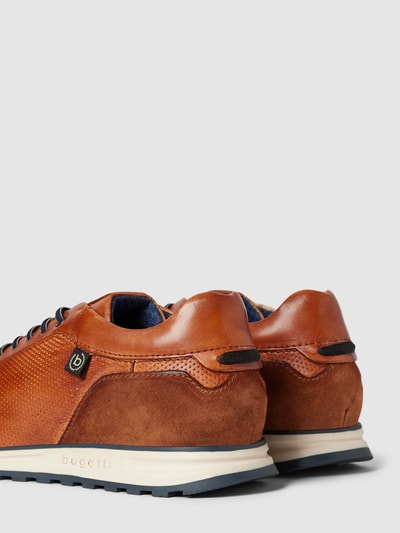 Peek & Cloppenburg BugattiLedersneaker Mit Label-Detail Modell 'Cirino' In Cognac