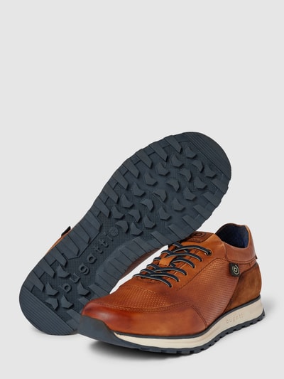 Peek & Cloppenburg BugattiLedersneaker Mit Label-Detail Modell 'Cirino' In Cognac