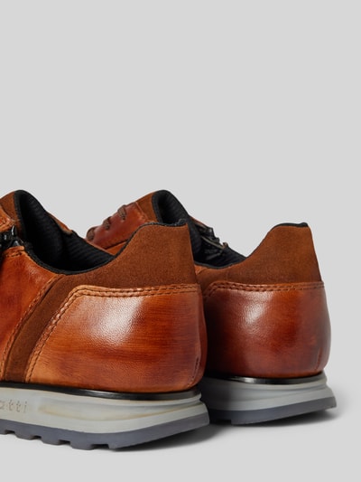 Peek & Cloppenburg BugattiLedersneaker Mit Label-Details Modell 'Cirino' In Cognac