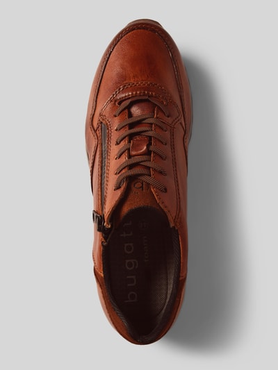 Peek & Cloppenburg BugattiLedersneaker Mit Label-Details Modell 'Cirino' In Cognac