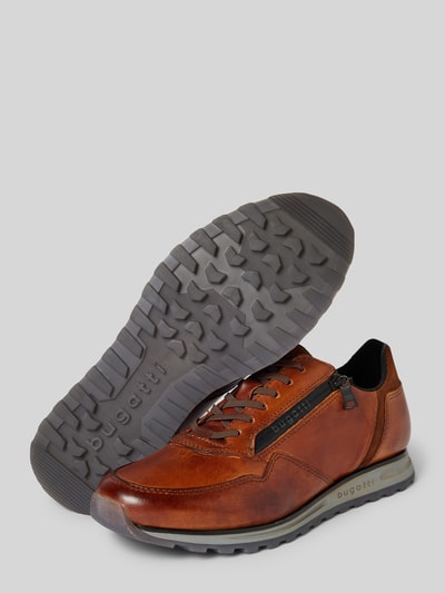 Peek & Cloppenburg BugattiLedersneaker Mit Label-Details Modell 'Cirino' In Cognac