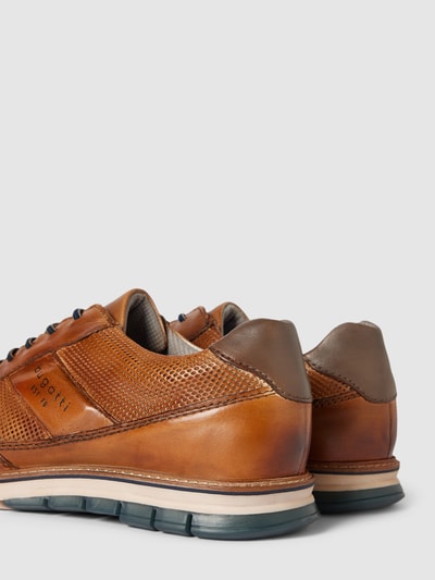 Peek & Cloppenburg BugattiLedersneaker Mit Label-Schriftzug Modell 'Simone Comfort' In Cognac