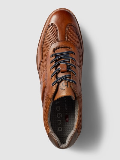 Peek & Cloppenburg BugattiLedersneaker Mit Label-Schriftzug Modell 'Simone Comfort' In Cognac
