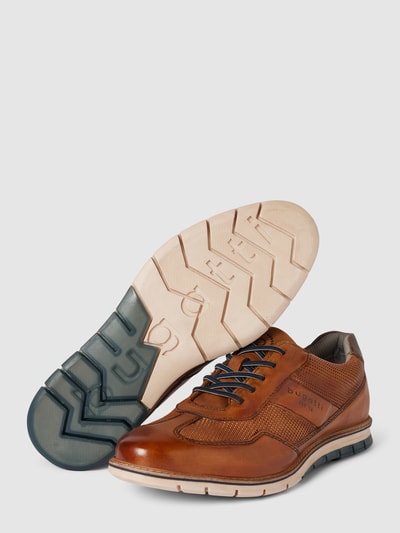 Peek & Cloppenburg BugattiLedersneaker Mit Label-Schriftzug Modell 'Simone Comfort' In Cognac