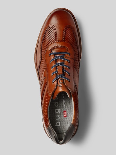 Peek & Cloppenburg BugattiLedersneaker Mit Label-Schriftzug Modell 'Simone Comfort' In Cognac