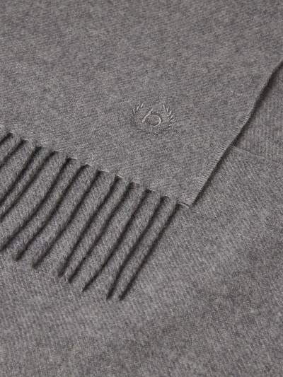 Peek & Cloppenburg BugattiSchal Aus Schurwolle Mit Label-Stitching In Mittelgrau Melange