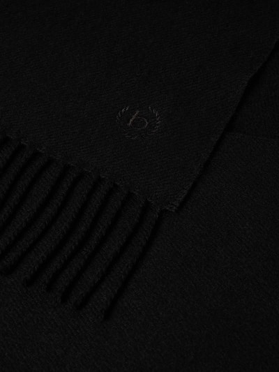 Peek & Cloppenburg BugattiSchal Aus Schurwolle Mit Label-Stitching In Black
