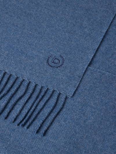 Peek & Cloppenburg BugattiSchal Aus Schurwolle Mit Label-Stitching In Jeansblau