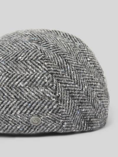 Peek & Cloppenburg BugattiSchiebermütze Mit Woll-Anteil In Mittelgrau Melange