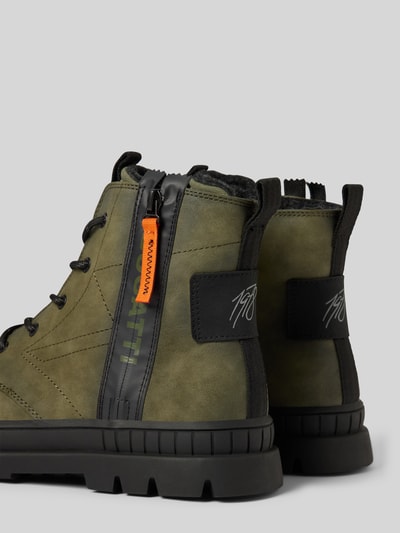Peek & Cloppenburg BugattiSchnürboots Mit Label-Details Modell 'Pallario' In Dunkelgruen