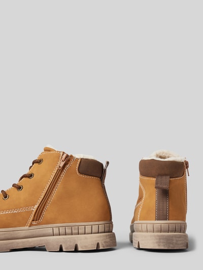 Peek & Cloppenburg BugattiSchnürboots Mit Teddyfutter Modell 'Pallario' In Cognac