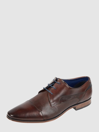 Peek & Cloppenburg bugattiSchnürschuhe aus Leder in dunkelbraun