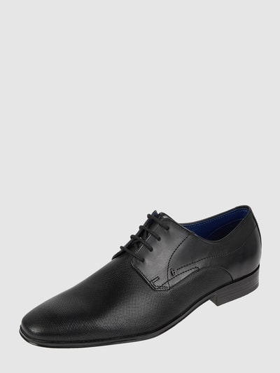 Peek & Cloppenburg bugattiSchnürschuhe aus Leder Modell 'Mattia' in black