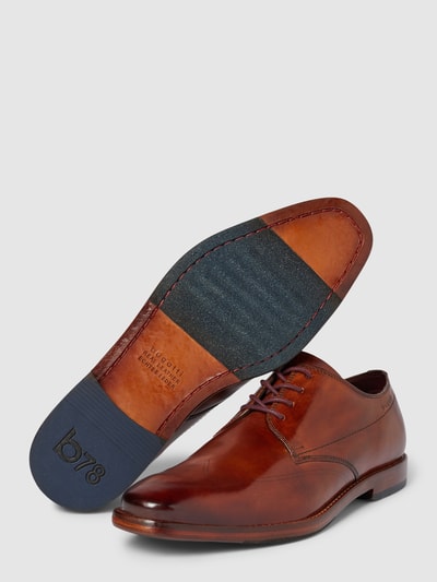 Peek & Cloppenburg BugattiSchnürschuhe In Unifarbenem Design Modell 'Mansaro' In Cognac