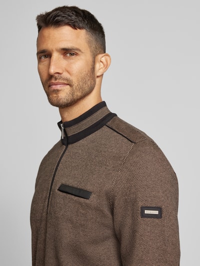 Peek & Cloppenburg BugattiSweatshirt Mit Stehkragen In Sand