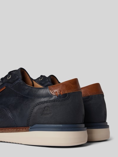 Peek & Cloppenburg BULLBOXERLederschnürschuhe Mit Strukturmuster Modell 'FLIN' In Marine