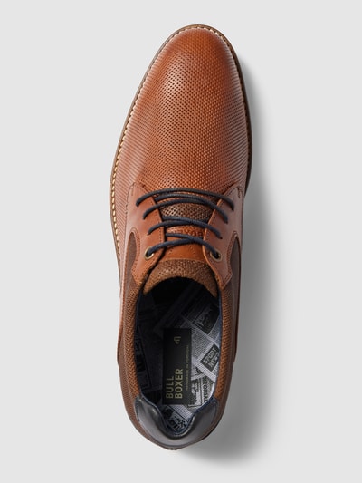Peek & Cloppenburg BULLBOXERSchnürschuhe Mit Strukturmuster Modell 'FABIAN' In Cognac