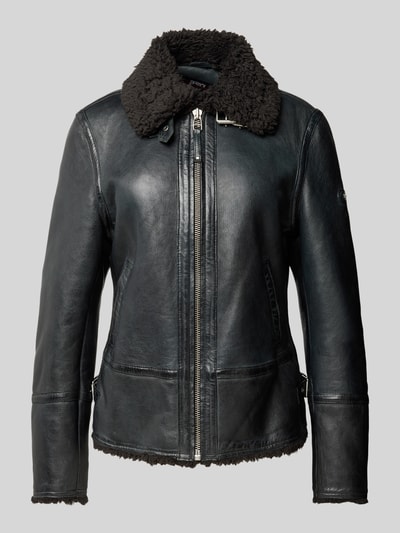 Peek & Cloppenburg CabriniLederjacke Aus Lammnappa Mit Umlegekragen In Black