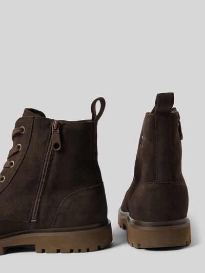 Peek & Cloppenburg Calvin Klein JeansBoots Aus Leder Mit Schnürung Modell 'EVA' In Taupe